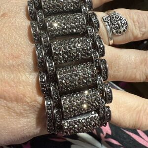 Sparkling Black and Silver Bracelet
